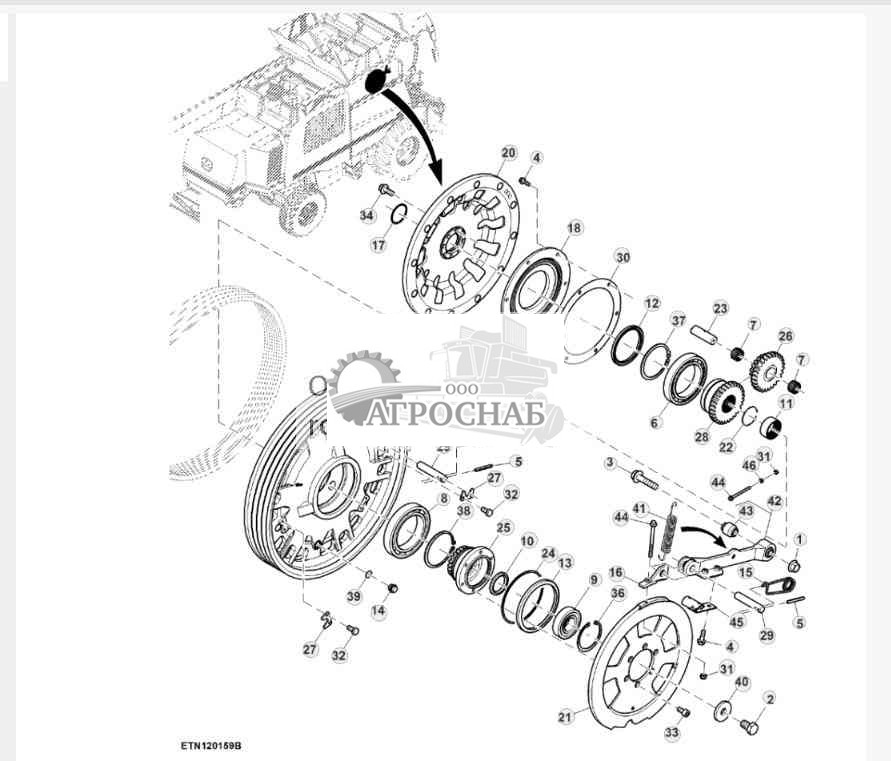 Редуктор привода барабана 